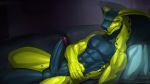  anthro darek erection hi_res humanoid_penis male male/male penis reptile scalie sleeping snake todex vein veiny_penis zepher_(todex) 