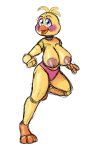  animatronic avian big_breasts bird breasts chubanon female five_nights_at_freddy&#039;s five_nights_at_freddy&#039;s_2 machine nipples robot toy_chica_(fnaf) video_games 