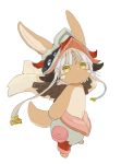  1other absurdres blush brown_eyes closed_mouth eyebrows_visible_through_hair full_body furry highres kawasemi27 looking_at_viewer made_in_abyss nanachi_(made_in_abyss) short_hair whiskers white_hair 