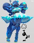  ? alien armor bioluminescence blue_bow blue_clothing blue_panties blue_underwear bow clothing dark_samus dessert dress female food footwear game_and_watch glowing grey_background headgear helmet humanoid ice_cream ice_cream_cone metroid metroid_(species) nintendo not_furry panties sandals simple_background super_smash_bros. teke underwear upskirt video_games visor 