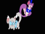  4:3 animated black_background blue_bow bound cinnimin eyewear fur glasses matti_rattata minccino mursa nintendo paws pok&eacute;mon pok&eacute;mon_(species) purple_body purple_fur rattata ribbons simple_background tickle_torture tickling tickling_feet video_games 