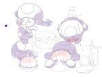  4:3 abnarie anus blush bodily_fluids cum cum_in_ass cum_in_pussy cum_inside genital_fluids hi_res mario_bros nintendo penetration pussy toad_(mario) toadette video_games 