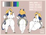  4:3 anthro big_breasts big_butt breasts butt canid canine canis dire_wolf eliotak female hi_res huge_butt mammal model_sheet nude pussy thick_thighs wolf 