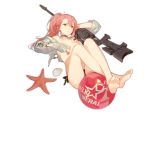  1girl alternate_costume armpits ask_(askzy) ball bangs bare_shoulders barefoot beachball bikini black_bikini_bottom blaser_r93 bolt_action breasts cleavage closed_mouth collarbone cropped_jacket crossed_ankles eyewear_on_head full_body girls_frontline green_eyes gun hair_between_eyes hand_on_own_head holding holding_gun holding_weapon jacket long_hair looking_at_viewer medium_breasts off_shoulder official_art open_clothes open_jacket pink_hair r93_(girls_frontline) rifle sandals seashell shell side-tie_bikini side_ponytail sidelocks sniper_rifle soles solo stomach sunglasses swimsuit thigh_strap tinted_eyewear toes topless transparent_background weapon 