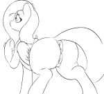  anus butt equid equine female feral fluttershy_(mlp) friendship_is_magic hi_res mammal my_little_pony pterippus pussy smogslog wings 