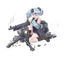  1girl ammunition_belt backpack bag baggy_clothes bangs black_footwear blue_coat blue_eyes blue_hair boots breasts brown_legwear closed_mouth coat combat_knife damaged frown full_body girls_frontline gun hair_bobbles hair_ornament holding holding_gun holding_weapon holster knife load_bearing_equipment looking_away m1895_cb_(girls_frontline) machine_gun off_shoulder official_art open_clothes open_coat pouch purple_eyes short_hair sidelocks sitting socks solo torn_clothes transparent_background trench_coat twintails walking weapon x_hair_ornament 