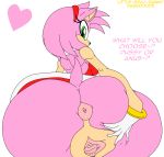  &lt;3 amy_rose anthro anus big_butt butt eulipotyphlan habbodude hedgehog huge_butt little-gray-bunny mammal no_underwear pussy sonic_the_hedgehog_(series) spread_butt spread_pussy spreading 