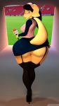  2019 3d_(artwork) anthro anus big_butt breasts butt canid canine canis carbiid3 clothed clothing digital_media_(artwork) domestic_dog female hair maite_terranova mammal pussy seleccion_canina solo 