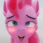  3d_(artwork) ahegao blush digital_media_(artwork) equid equine female friendship_is_magic goldencarrot horse looking_pleasured mammal model my_little_pony open_mouth pinkie_pie_(mlp) pony simple_background solo tongue tongue_out 