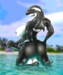  absurd_res animal_genitalia animal_penis anthro areola backsack balls beach big_balls big_breasts big_butt biped black_body black_nipples black_penis black_skin blurred_background breasts butt cetacean cloud countershading day delphinoid digital_media_(artwork) dorsal_fin equine_penis erection feet fin flared_penis gynomorph hi_res huge_breasts intersex kneeling mammal marine multicolored_body multicolored_skin muscular muscular_gynomorph muscular_intersex nipples nude oceanic_dolphin open_mouth orca partially_submerged penis pink_tongue rear_view seaside sky solo teeth thatpeon tongue toothed_whale two_tone_body two_tone_skin water wet white_balls white_body white_skin yellow_eyes 