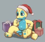  anthro balls caprino_bencivenni christmas cub dunsparce foreskin gift half-closed_eyes half-erect holidays lambent male narrowed_eyes navel nintendo nipples nude penis pok&eacute;mon pok&eacute;mon_(species) sitting solo uncut video_games young 