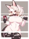 2019 absurd_res anthro bedroom_eyes big_breasts blush breasts canid canid_demon canine canis cellphone collar demon female fur hellhound helluva_boss hi_res kemono licking licking_lips licking_own_lips loona_(vivzmind) mammal narrowed_eyes phone red_eyes red_sclera seductive self_lick simple_background solo spiked_collar spikes tongue tongue_out whooo-ya wolf 