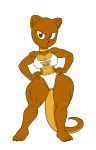  abs anthro baikoko_island_(tansau) bikini breasts claws cleavage clothed clothing euplerid female fossa frown jewelry looking_at_viewer mammal muscular muscular_female muscular_thighs necklace solo swimwear tansau wide_hips 