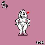  &lt;3 1:1 2019 animated anthro big_breasts big_butt boss_monster bouncing_breasts bouncing_butt bovid breasts butt caprine clothing curvy_figure digital_media_(artwork) eyeshadow female footwear fur goat grin hand_on_hip high_heels low_res makeup mammal mayin mostly_nude multiple_angles nipples one_eye_closed pink_background pink_breasts pink_clothing pink_footwear pink_nipples pixel_(artwork) pussy seductive shoes simple_background smile solo standing thick_thighs toriel undertale video_games voluptuous white_body white_fur wink 