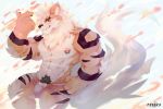  2019 4_fingers anthro arcanine big_muscles black_body black_fur black_hair black_nose brown_eyes clothing fingers fur hair jockstrap looking_at_viewer male muscular muscular_male nintendo nipple_piercing nipple_ring nipples orange_body orange_fur pd04140298 penis penis_base piercing pink_nipples pok&eacute;mon pok&eacute;mon_(species) pubes solo striped_body striped_fur stripes underwear video_games white_body white_fur white_hair 