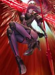  fate/grand_order heels pump scathach_(fate/grand_order) thighhighs weapon 