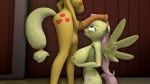  16:9 3d_(artwork) 4k absurd_res animal_genitalia animal_penis anthro applejack_(mlp) balls big_breasts bite breasts digital_media_(artwork) duo earth_pony equid equine equine_penis erection female fluttershy_(mlp) friendship_is_magic gynomorph hi_res horse intersex mammal masturbation mr.tektite my_little_pony nipples nude penile penile_masturbation penis pony pterippus source_filmmaker wings 