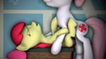  16:9 3d_(artwork) 4k absurd_res animal_genitalia animal_penis apple_bloom_(mlp) balls cub digital_media_(artwork) equid equine equine_penis female feral friendship_is_magic hi_res intersex mammal mr.tektite my_little_pony nude nurse_redheart_(mlp) penetration penis pussy sex sex_toy vaginal vaginal_penetration young 