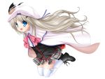  key kud_wafter little_busters! na-ga noumi_kudryavka seifuku skirt_lift thighhighs 