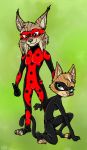  arthropod bad_guy_cafe beetle chatnoir clothing colt_lasky costume couple_(disambiguation) cucujoid disney domestic_cat duo felid feline felis green_eyes hero insect ladybug lynx mammal miraculous_ladybug sarha_solar skinny ziegelzeig zootopia 