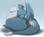  breasts dragon female gillpanda obese overweight solo 