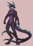  anthro cybernetics cyborg digitigrade dragon fusion machine male maxwell2111 morrisor multi_arm multi_eye multi_limb post_transformation simple_background standing toth-m 