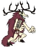  alexander_klim american_mythology bone claws fangs hooves horn indigenous_north_american_mythology male monster mythology north_american_mythology ribcage skeleton skull toony verminator_studios wendigo 