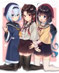  gyouzanuko hinatsuru_ai pantyhose ryuuou_no_oshigoto! seifuku sora_ginko sweater tagme thighhighs yashajin_ai 