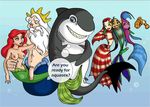 angie ariel crossover disney finding_nemo king_triton lenny lola oscar pixar shark_tale the_little_mermaid 