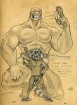  2019 abs alien anthro beach beta_ray_bill biceps big_muscles bulge clothed clothing duo eyewear footwear fur guardians_of_the_galaxy gun handgun holding_object holding_weapon looking_at_viewer male male/male mammal marvel muscular muscular_male obliques open_mouth outside pecs procyonid raccoon ranged_weapon rocket_raccoon sand sandals seaside shoes simple_background size_difference smile speedo swimwear topless triceps tush weapon 