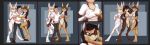  2019 anthro black_hair breast_growth breasts deiser female forefox fur gender_transformation green_eyes group hair hand_on_breast hi_res human human_to_anthro lagomorph leporid male mammal mtf_transformation nipples nude pussy rabbit sequence smile species_transformation tan_body tan_fur tomek1000 tomek1000_(character) transformation white_body white_fur 