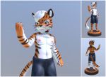  3d_(artwork) digital_media_(artwork) felid mammal model pantherine tiger 