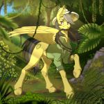  daring_do_(mlp) equid equine female feral friendship_is_magic jungle mammal my_little_pony outside pterippus twotail813 whip wings 