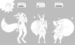  ! &lt;3 ? absurd_res anthro areola big_breasts black_sclera blush breast_expansion breasts butt_expansion canid canine curvy_figure digimon digimon_(species) digitigrade female fox hi_res hip_expansion holding_breast huge_areola huge_breasts looking_at_self mammal navel nipples pubes puffy_nipples renamon sequence short_stack shrinking slightly_chubby solo stamin-up surprise thigh_expansion transformation voluptuous weight_gain wide_hips 