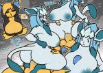 2019 7th-r anthro balls big_balls big_breasts big_butt bodily_fluids breast_grab breasts butt cleavage clothed clothing curvy_figure dialogue eeveelution english_text female female_penetrated genital_fluids glaceon gynomorph gynomorph/female gynomorph_penetrating gynomorph_penetrating_female hand_on_breast huge_balls huge_breasts intersex intersex/female intersex_penetrating intersex_penetrating_female inverted_nipples jolteon nintendo nipples penetration penis pok&eacute;mon pok&eacute;mon_(species) pussy pussy_juice sex text thick_thighs titfuck vaginal vaginal_penetration video_games voluptuous 
