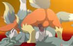  2019 absurd_res anus balls blush bodily_fluids canid canine cum cum_in_pussy cum_inside digital_media_(artwork) eeveelution eyes_closed female female_penetrated feral flareon genital_fluids hi_res lying male male/female male_penetrating male_penetrating_female mammal mating_press messy missionary_position nintendo on_back penetration penile penile_penetration penis pok&eacute;mon pok&eacute;mon_(species) pussy pussy_juice sex spread_legs spreading sweat video_games winick-lim 