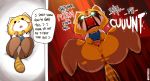  2018 3_fingers aggressive_retsuko ailurid angry anthro anus before_and_after biped blush bottomless bottomwear breasts butt camel_toe clitoris clothed clothing command dialogue digital_drawing_(artwork) digital_media_(artwork) english_text fangs female fingers footwear fur glowing glowing_eyes hi_res humor kappadoggo leggings legwear long_sleeve looking_at_viewer looking_up lying mammal multicolored_body multicolored_fur on_back open_mouth orange_body orange_fur partially_clothed presenting presenting_pussy profanity pussy red_panda retsuko sanrio shoes short_stack simple_background solo speech_bubble spread_legs spread_pussy spreading teeth text thick_thighs tongue topwear torn_bottomwear torn_clothing uniform vest white_body white_fur worried yelling 
