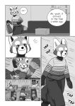  ailurid anthro big_ears clothed clothing comic eyebrows female frikinky fully_clothed mammal nanda red_panda thick_eyebrows 