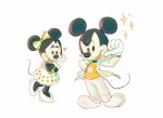  &lt;3 2019 4_fingers accessory anthro black_nose clothed clothing confident disney dress duo eyelashes female fingers fully_clothed gesture gloves hair_accessory hair_bow hair_ribbon handwear hi_res kurokuma824 male mammal mickey_mouse minnie_mouse mouse murid murine open_mouth open_smile pointing pointing_at_self ribbons rodent round_ears simple_background smile sparkles white_background white_clothing white_gloves 