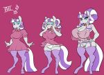  anthro breast_expansion breasts clothing equid female friendship_is_magic horn lips mammal mature_female my_little_pony nipple_outline panties scarfyace thick_lips thick_thighs twilight_velvet_(mlp) underwear unicorn 