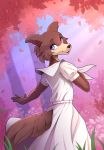  2019 5_fingers anthro beastars butt_pose canid canine canis clothed clothing digital_media_(artwork) female fingers fully_clothed hi_res juno_(beastars) looking_back mammal pose smile solo wolf yakovlev-vad 