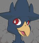  avian beak clothing digital_media_(artwork) hi_res mask murkrow nintendo o-ishi pok&eacute;mon pok&eacute;mon_(species) smeargle tongue tongue_out tracy_(linker) video_games 