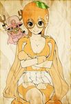  alternate_costume artist_request bare_legs breasts cape hat large_breasts mask nami_(one_piece) one_piece orange_hair pink_hat short_hair skirt smile tony_tony_chopper 
