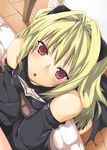  absurdres blonde_hair detached_sleeves highres konjiki_no_yami long_hair red_eyes solo to_love-ru uzura_no_tamago 