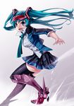  aqua_eyes aqua_hair black_legwear boots cosplay hatsune_miku high_heels long_hair necktie scryed shoes skirt solo straight_cougar straight_cougar_(cosplay) sunglasses takahei thighhighs twintails vocaloid 