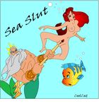  ariel cool_cat disney flounder king_triton the_little_mermaid 