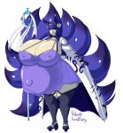  anthro belly big_belly big_breasts big_butt breasts butt curvy_figure female humanoid looking_at_viewer narrowed_eyes pregnant riku solo thick_thighs voluptuous wide_hips 