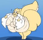  absurd_res alphys angstrom anthro belly belly_overhang bent_over big_belly big_breasts big_butt big_tail blush bottomless breasts buckteeth butt clothed clothing coat deep_navel eyewear female glasses hi_res huge_breasts huge_butt huge_hips huge_thighs hyper hyper_belly hyper_breasts hyper_butt hyper_hips ineffective_clothing lab_coat looking_at_self looking_back morbidly_obese morbidly_obese_female navel nipple_outline non-mammal_breasts obese obese_female overweight overweight_female partially_clothed reptile scales scalie smile solo teeth thick_tail thick_thighs topwear undertale undone_shirt video_games wide_hips yellow_body yellow_scales 