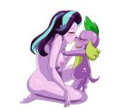  ambiguous_gender bestiality blush breasts canid canine canis domestic_dog duo equestria_girls female female/ambiguous female_on_feral feral friendship_is_magic hi_res human human_on_feral interspecies kissing mammal my_little_pony size_difference spike_(eg) starlight_glimmer_(mlp) traupa 