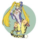  2019 anthro blonde_hair cheetah digital_media_(artwork) faint felid feline female hair mammal solo thin_wait wide_hips 